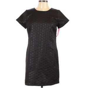 Black Polka Dot Metallic Dress